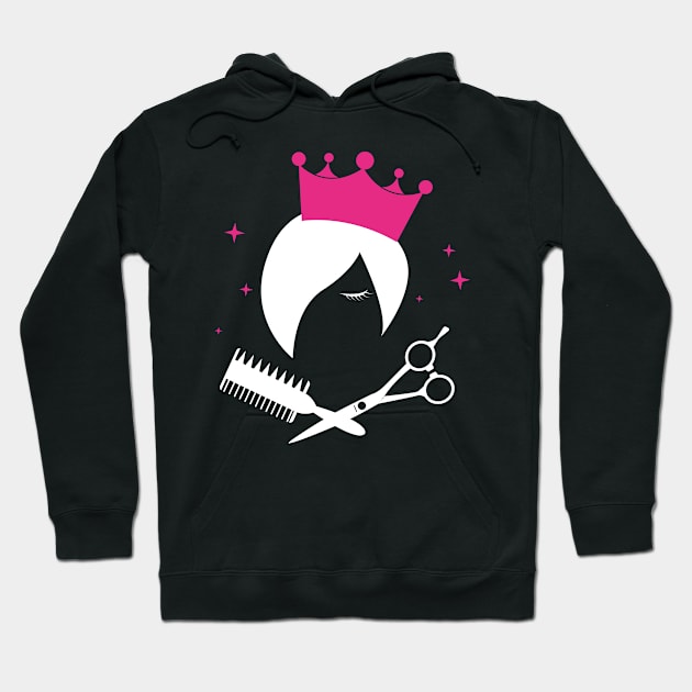 Hairdresser Logo Team Hairdressing Salon Hoodie by Foxxy Merch